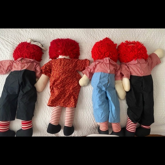 4 - 3 FOOT TALL- VINTAGE RAGGEDY ANN DOLLS - Picture 5 of 9